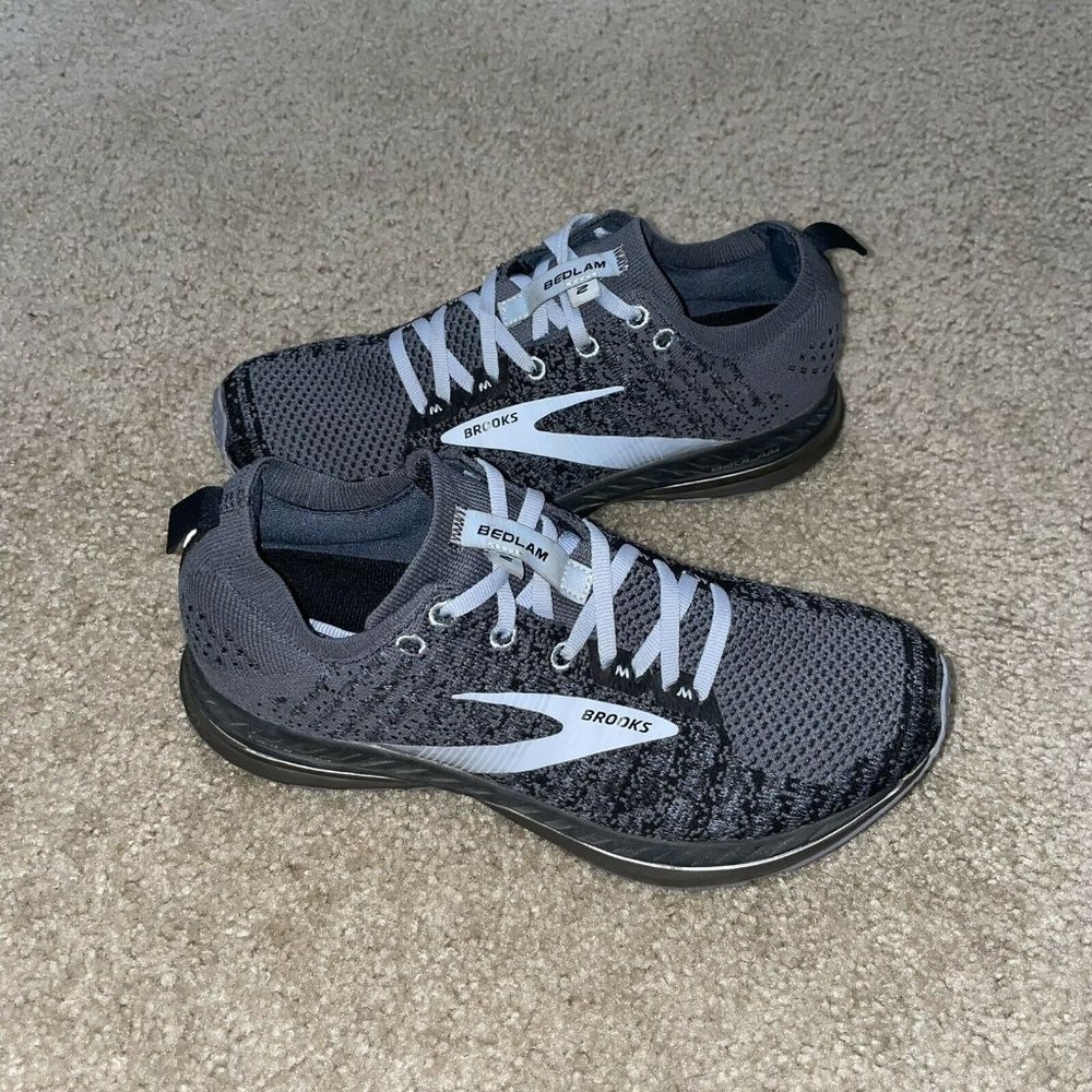 BROOKS WOMEN BEDLAM 2 ROAD RUNNING COMFORTBALE CUSHION SHOES BLACK/BLUE SIZE 8